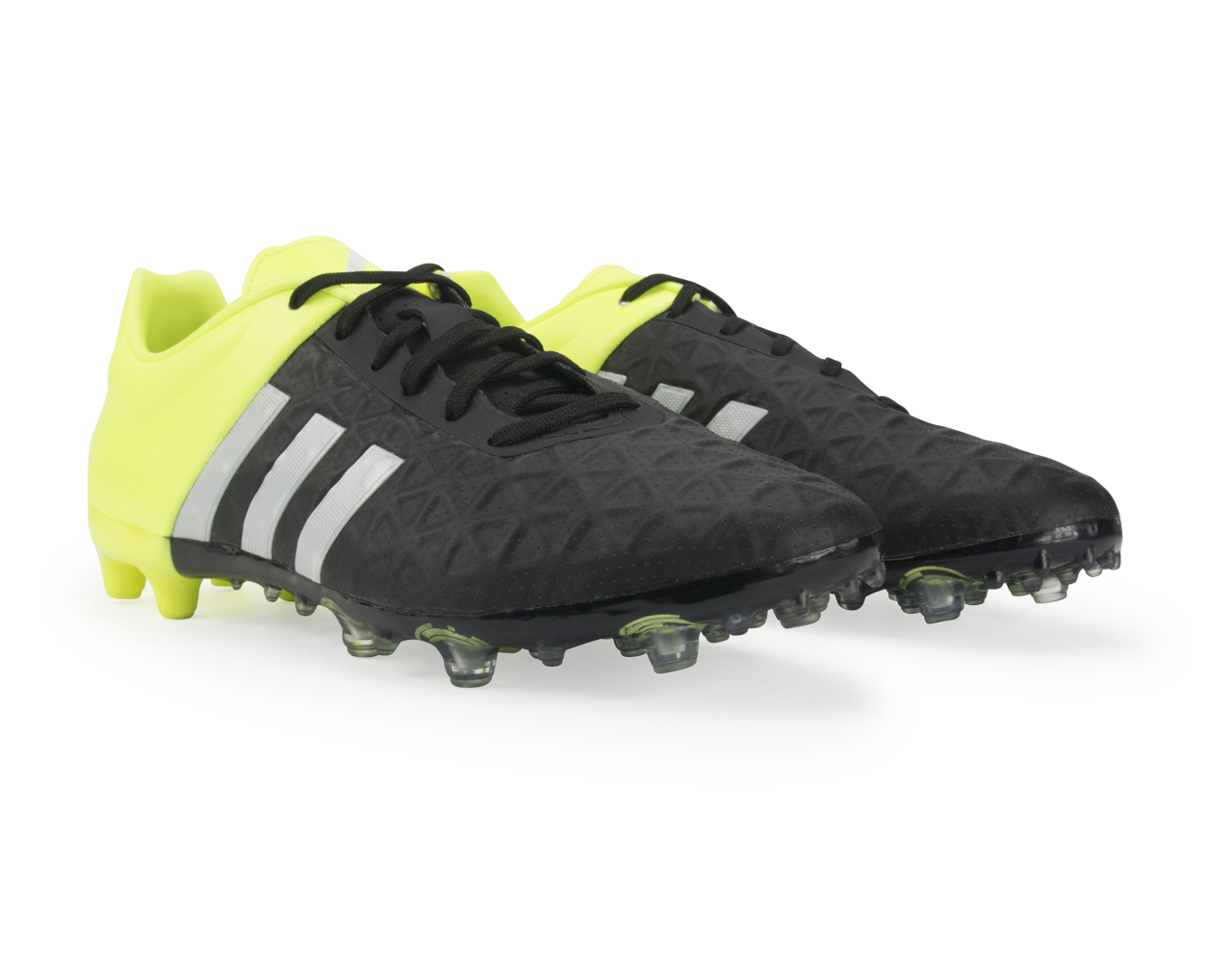 adidas Men's ACE 15.2 FG/AG Black/Night Metallic/Solar Yellow