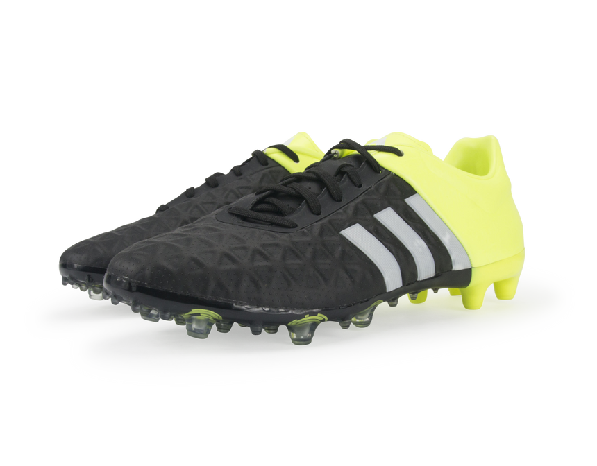 adidas Men's ACE 15.2 FG/AG Black/Night Metallic/Solar Yellow