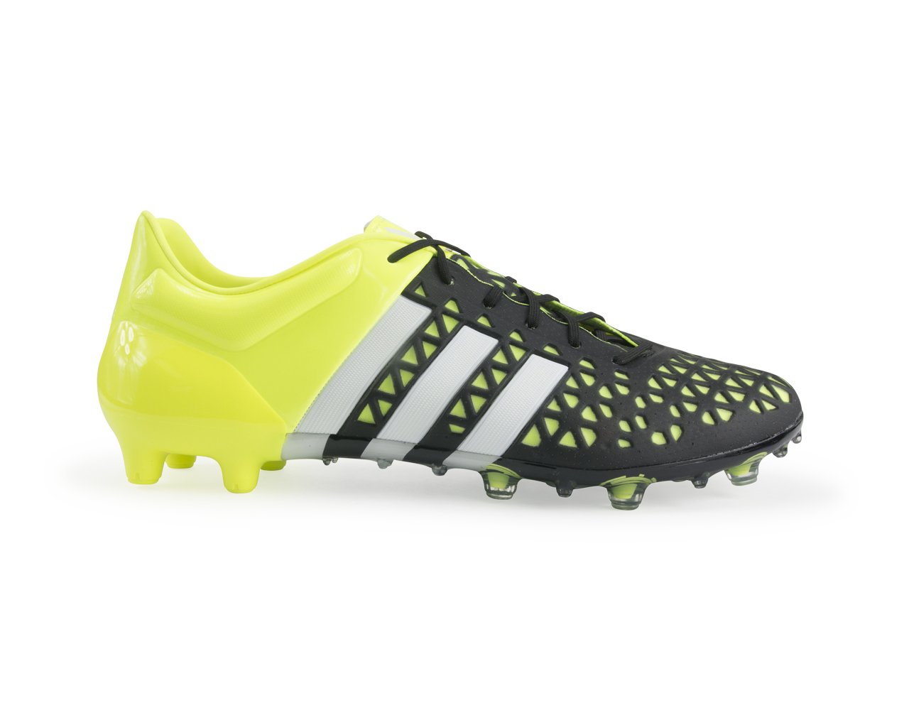 adidas Men's ACE 15.1 FG/AG Black/Night Metallic/Solar Yellow