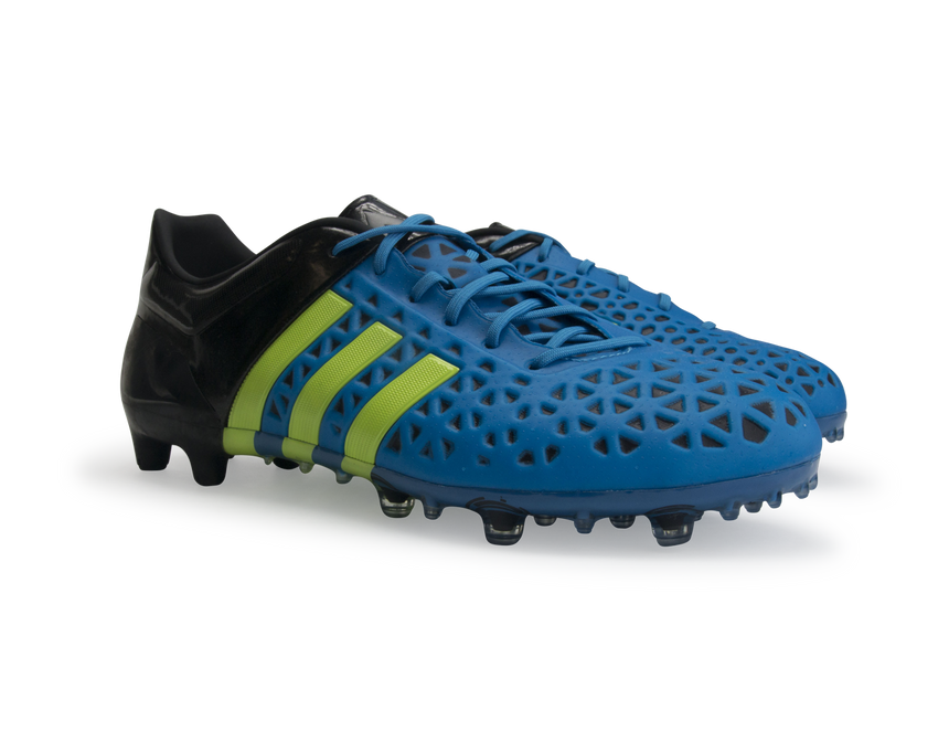 adidas Men's ACE 15.1 FG/AG Solar Blue/Sollar Yellow/Core Black