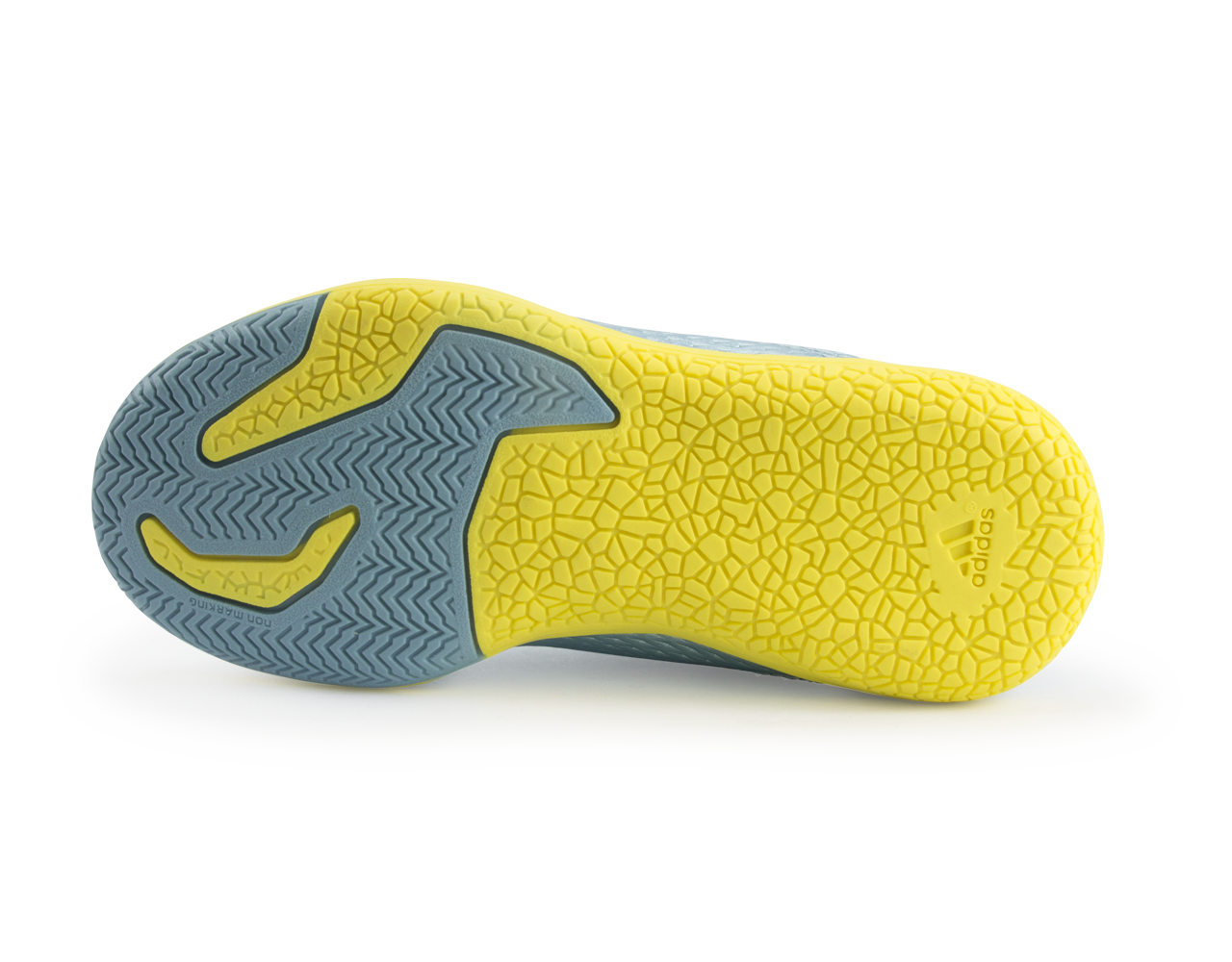 adidas Kids Messi 15.3 Indoor Soccer Shoes Matte Ice Metallic/Bright Yellow/Black