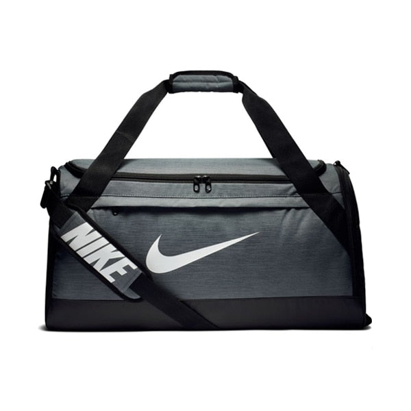 Nike Brasilia Medium Duffel Bag Grey/White