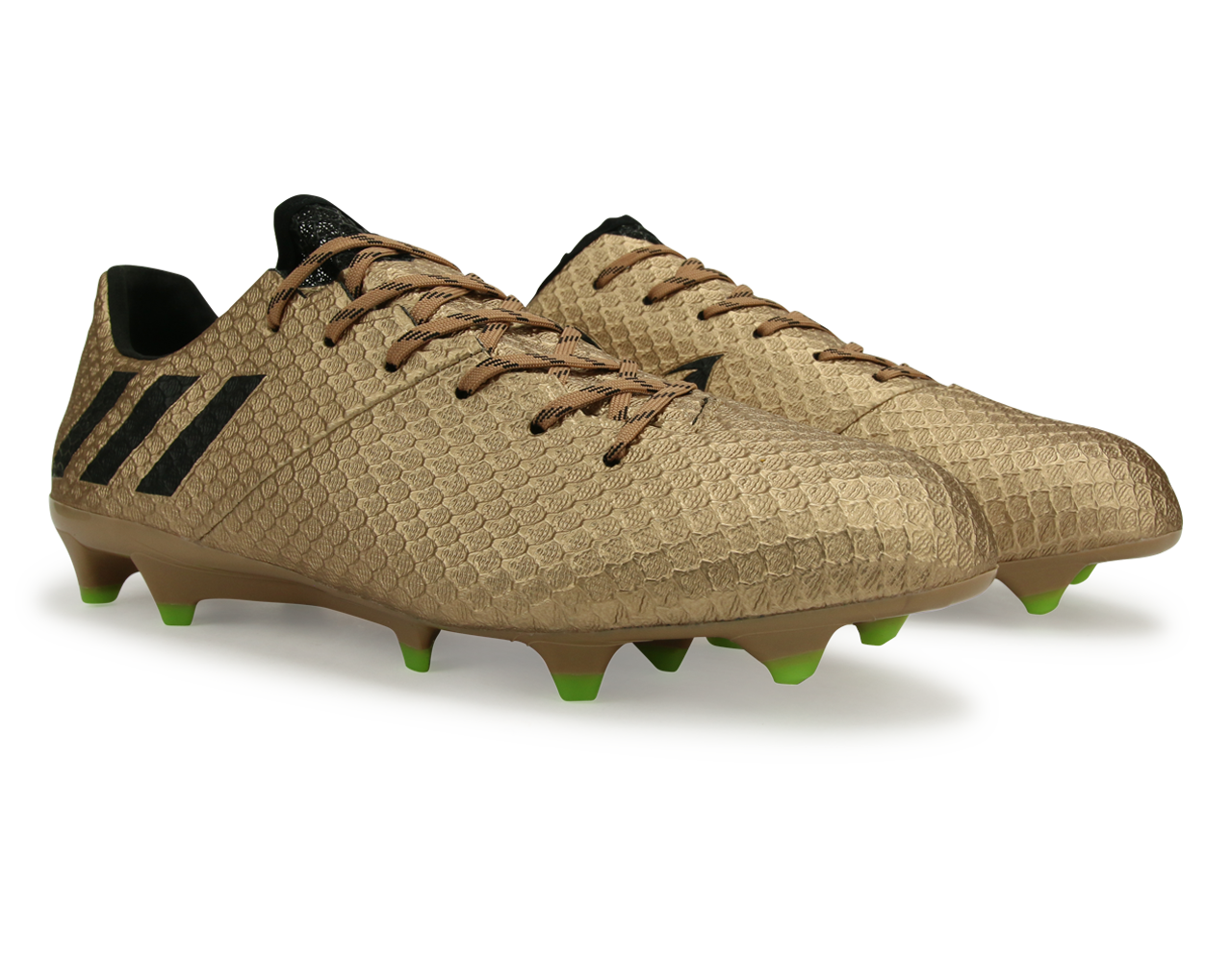 adidas Men's Messi 16.1 FG Copper Metallic/Core Black/Solar Green