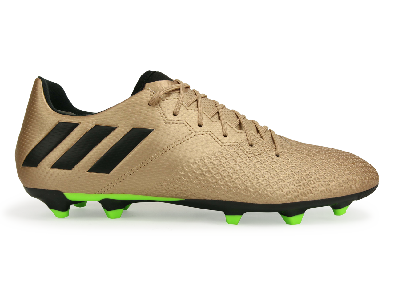 adidas Men's Messi 16.3 FG Copper Metallic/Core Black/Solar Green