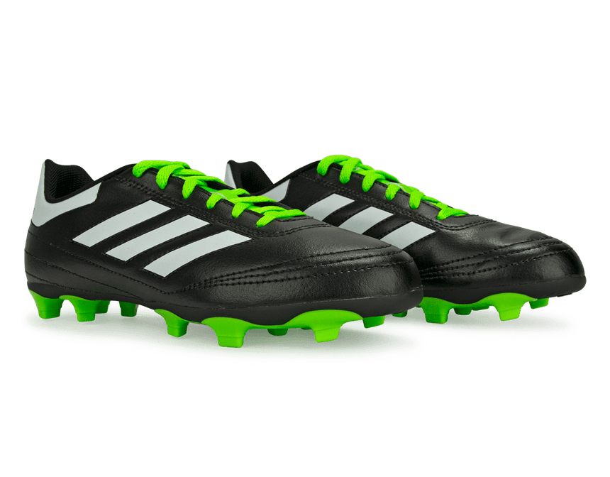 adidas Kids Goletto VI FG Black/Solar Green