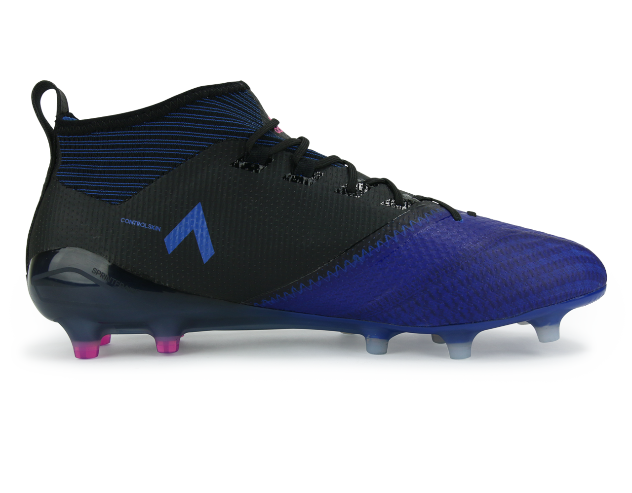 adidas Men's ACE 17.1 PrimeKnit FG Black/White/Satellite Blue