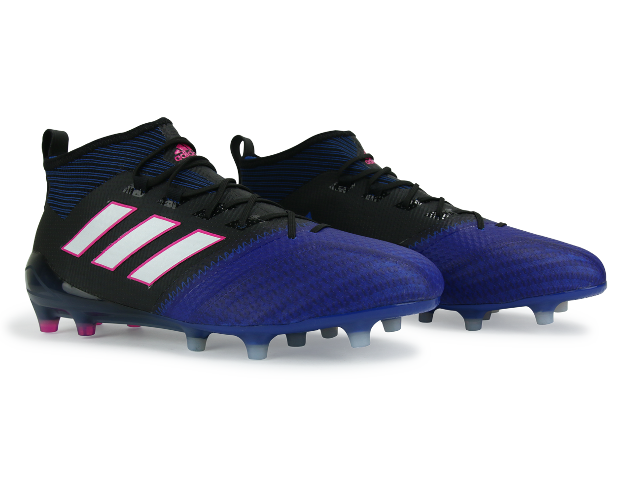 adidas Men's ACE 17.1 PrimeKnit FG Black/White/Satellite Blue