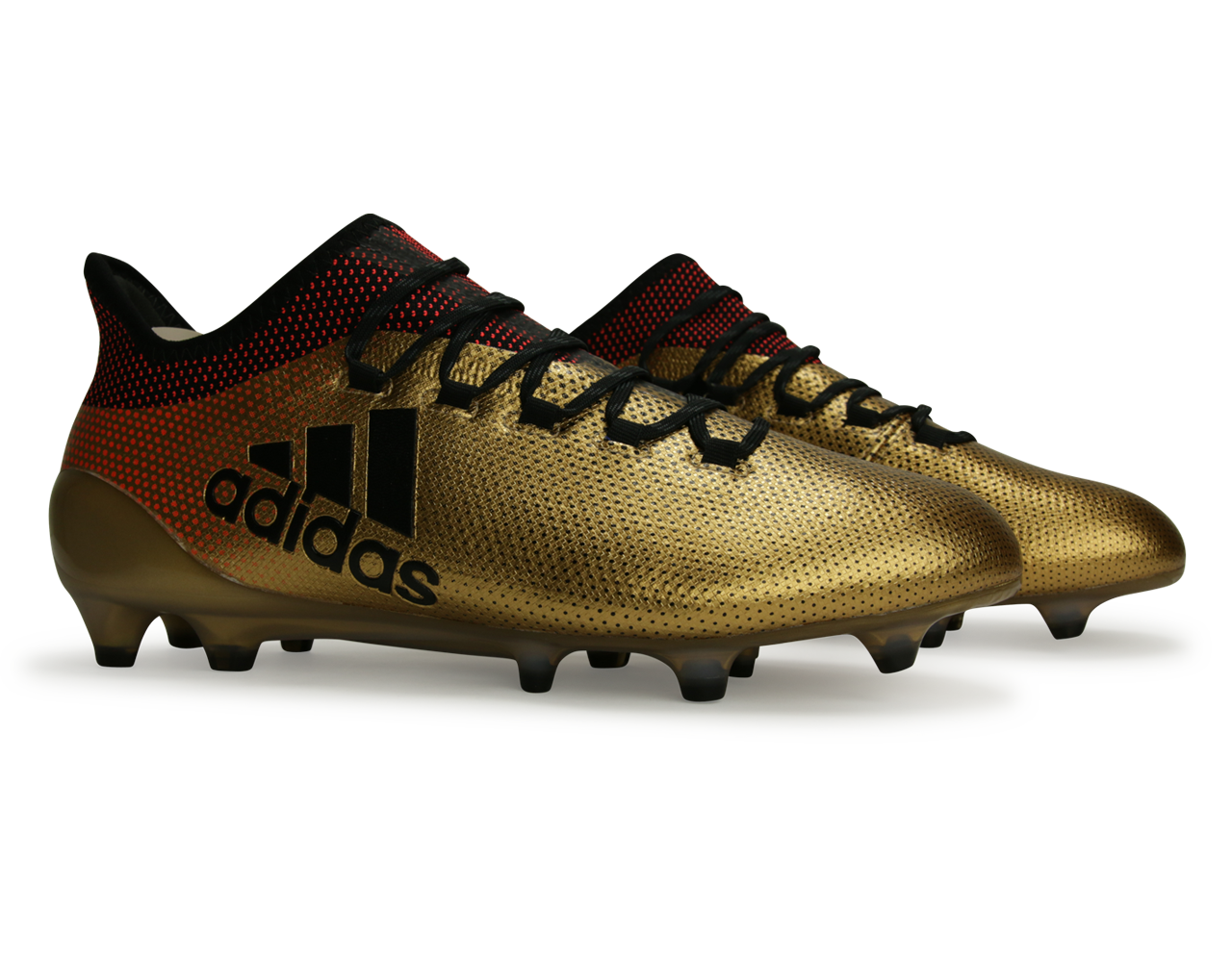 adidas Men's X 17.1 FG Tactile Gold Metallic/Core Black/Solar Red