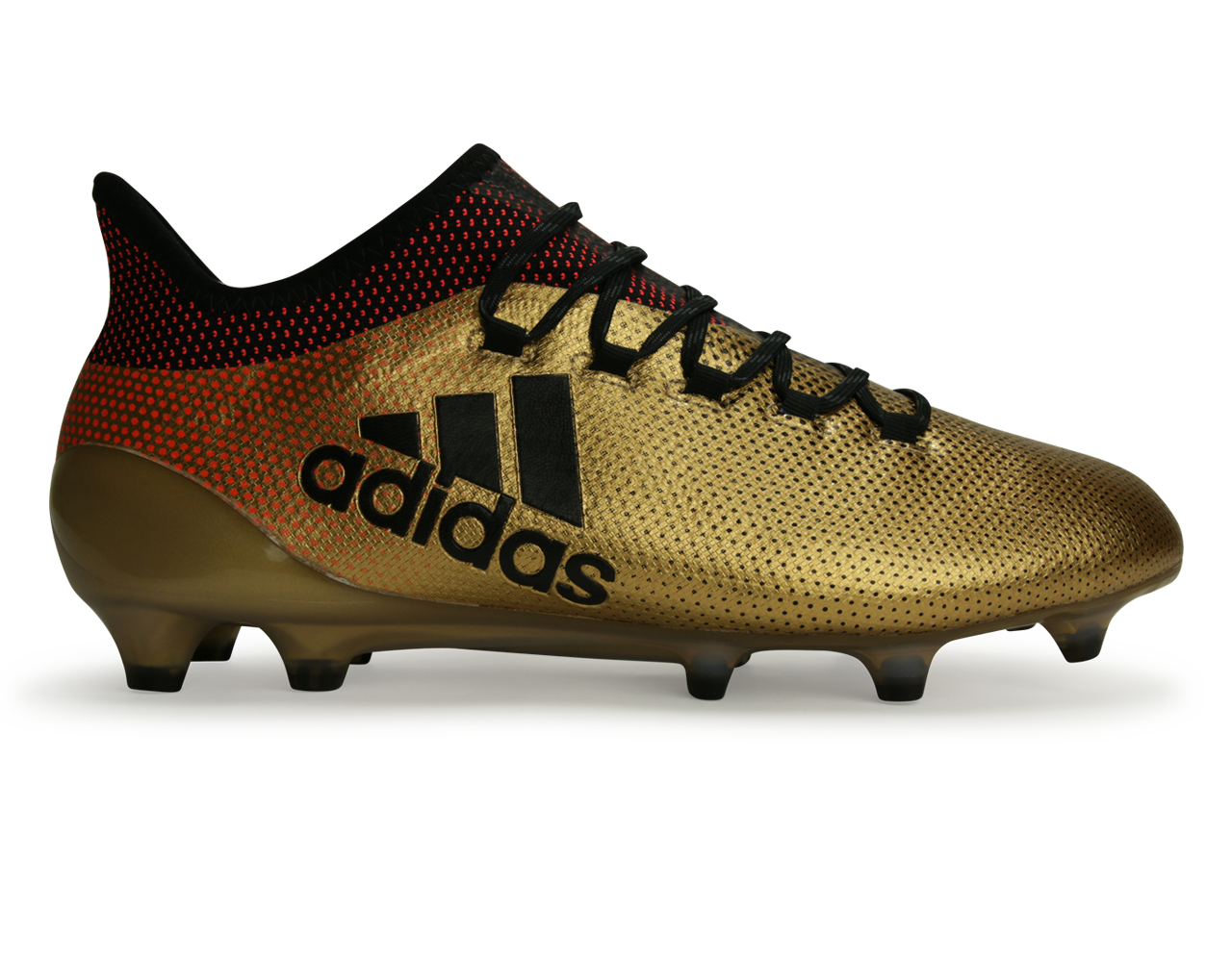 adidas Men's X 17.1 FG Tactile Gold Metallic/Core Black/Solar Red