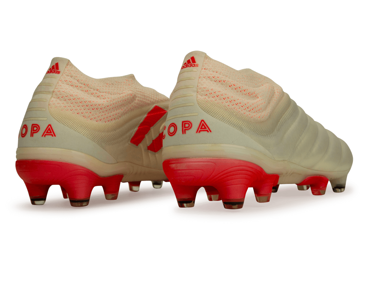adidas Men's Copa 19+ FG Off White/Solar Red