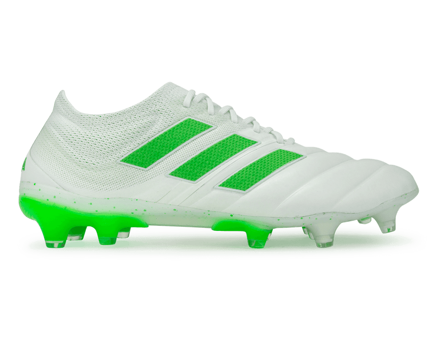adidas Men's Copa 19.1 FG Cloud White/Solar Lime