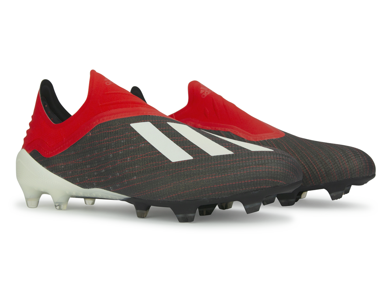 adidas Men's X 18+ FG Core Black/Active Red