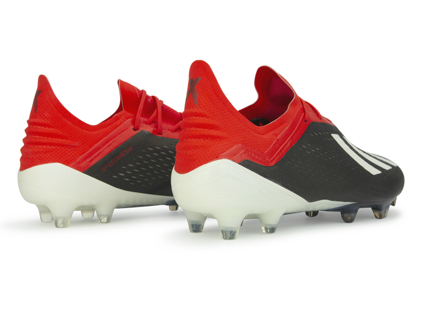 adidas Men's X 18.1 FG Core Black/Active Red