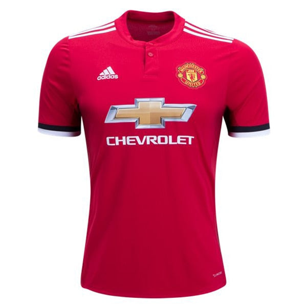adidas Men's Manchester United 17/18 Home Jersey Real Red/White/Black