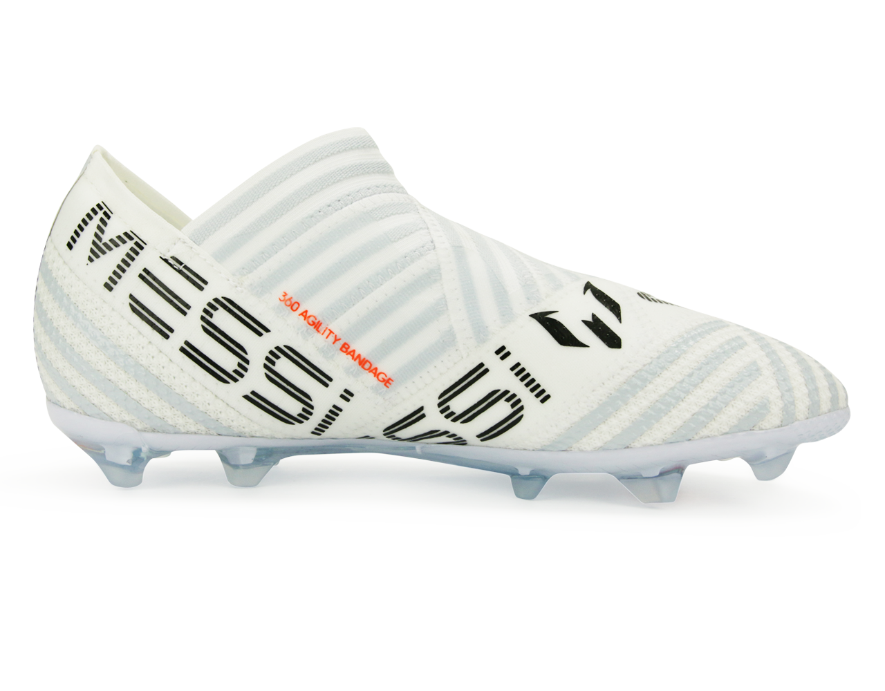 adidas Kids Nemeziz Messi 17+ FG White/Solar Orange/Clear Grey