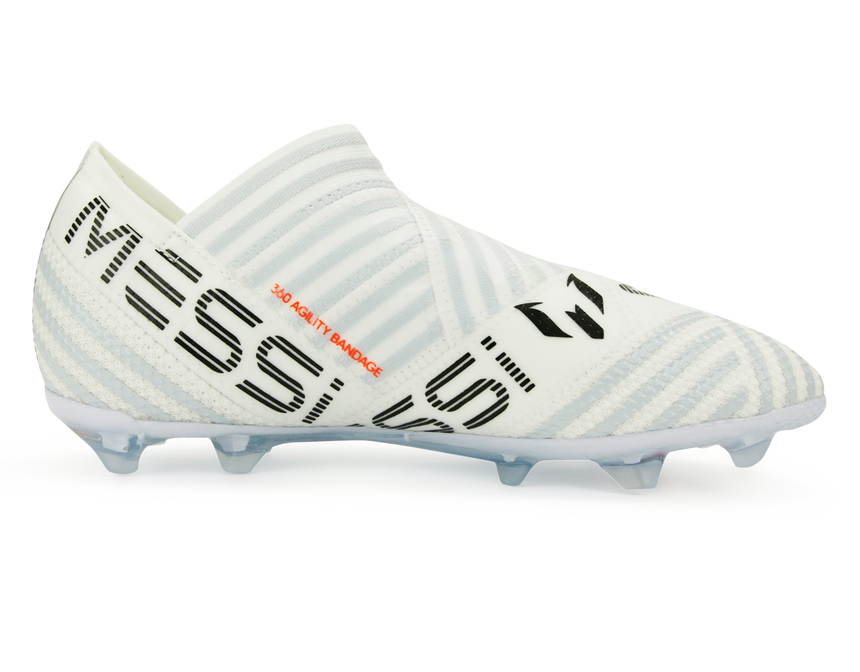 adidas Kids Nemeziz Messi 17+ FG White/Solar Orange/Clear Grey