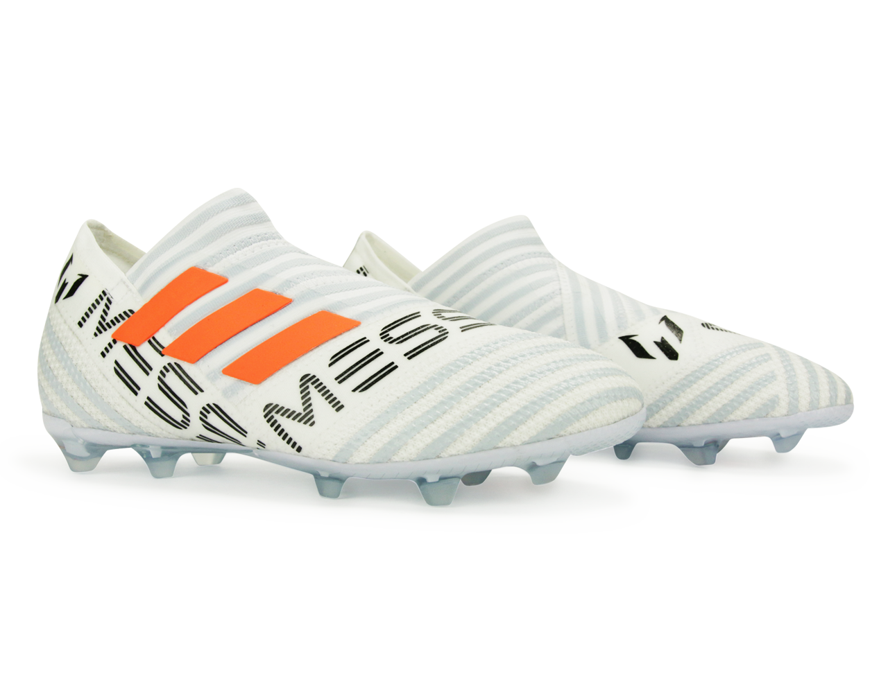adidas Kids Nemeziz Messi 17+ FG White/Solar Orange/Clear Grey
