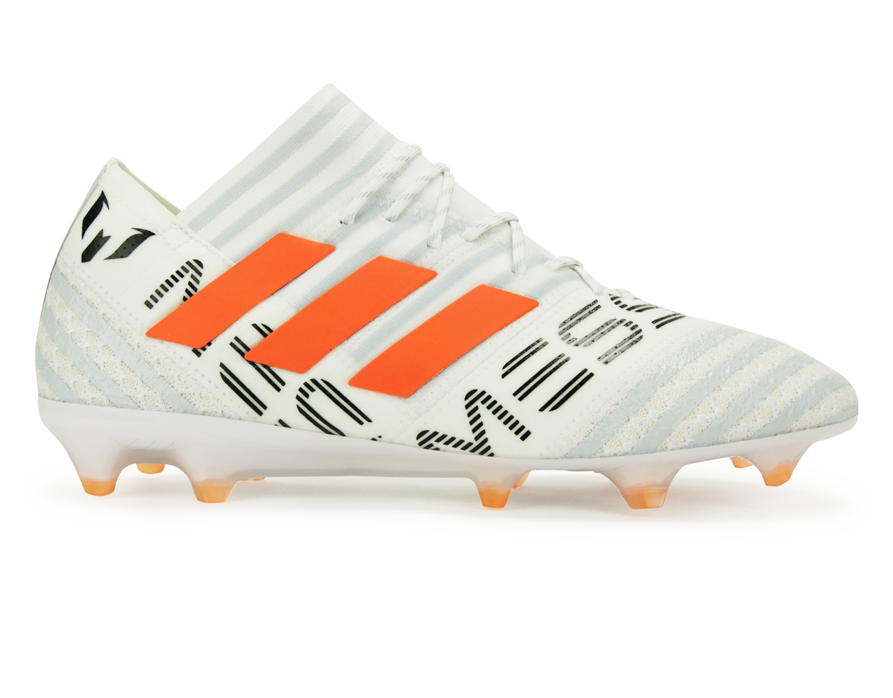 adidas Men's Nemeziz Messi 17.1 FG White/Solar Orange/Clear Grey