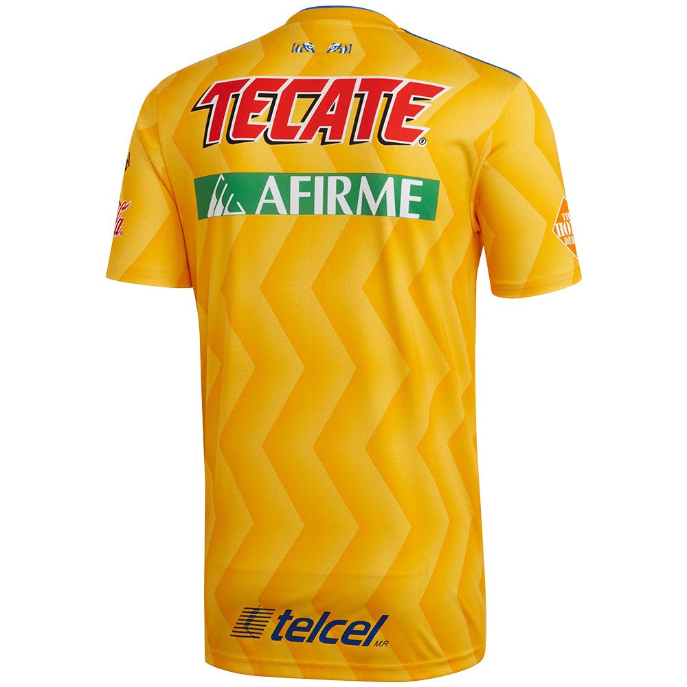adidas Men's Tigres UANL 18/19 Home Jersey Collegiate Gold/Bold Blue