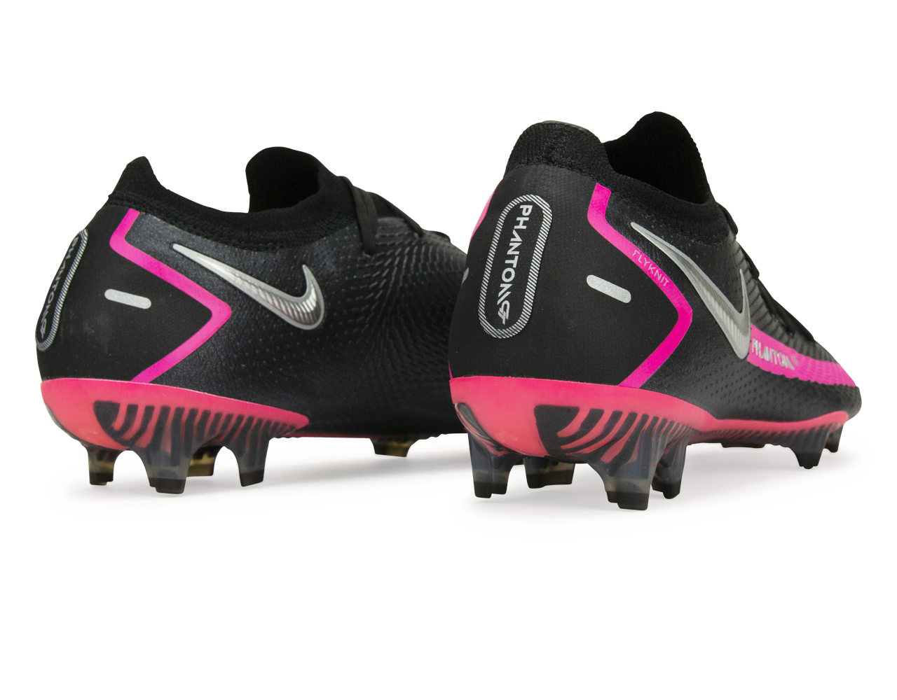 Nike Men's Phantom GT Elite FG Black/Pink Blast/Metallic Silver