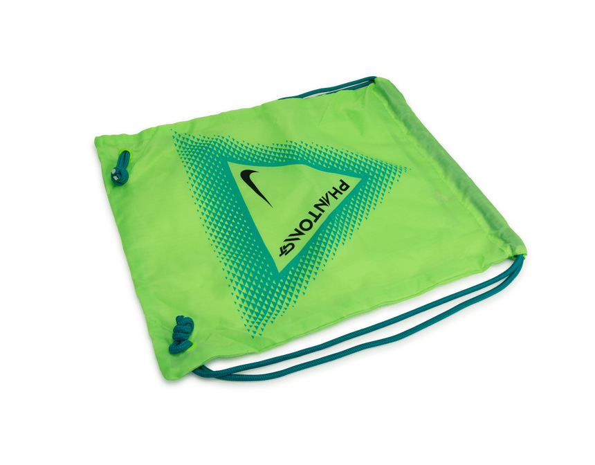 Nike Men's Phantom GT Elite FG Lime/Blue Shoestring bag