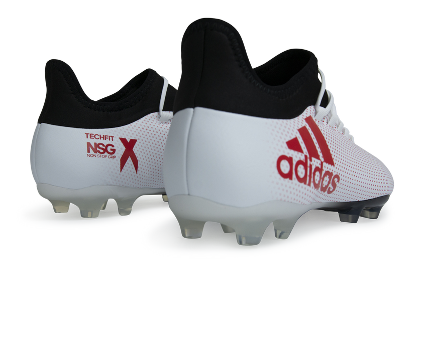 adidas Men's X 17.2 FG White/Real Coral/Core Black