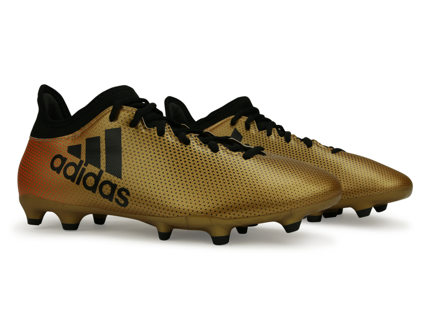 adidas Men's X 17.3 FG Tactile Gold Metallic/Core Black/Solar Red