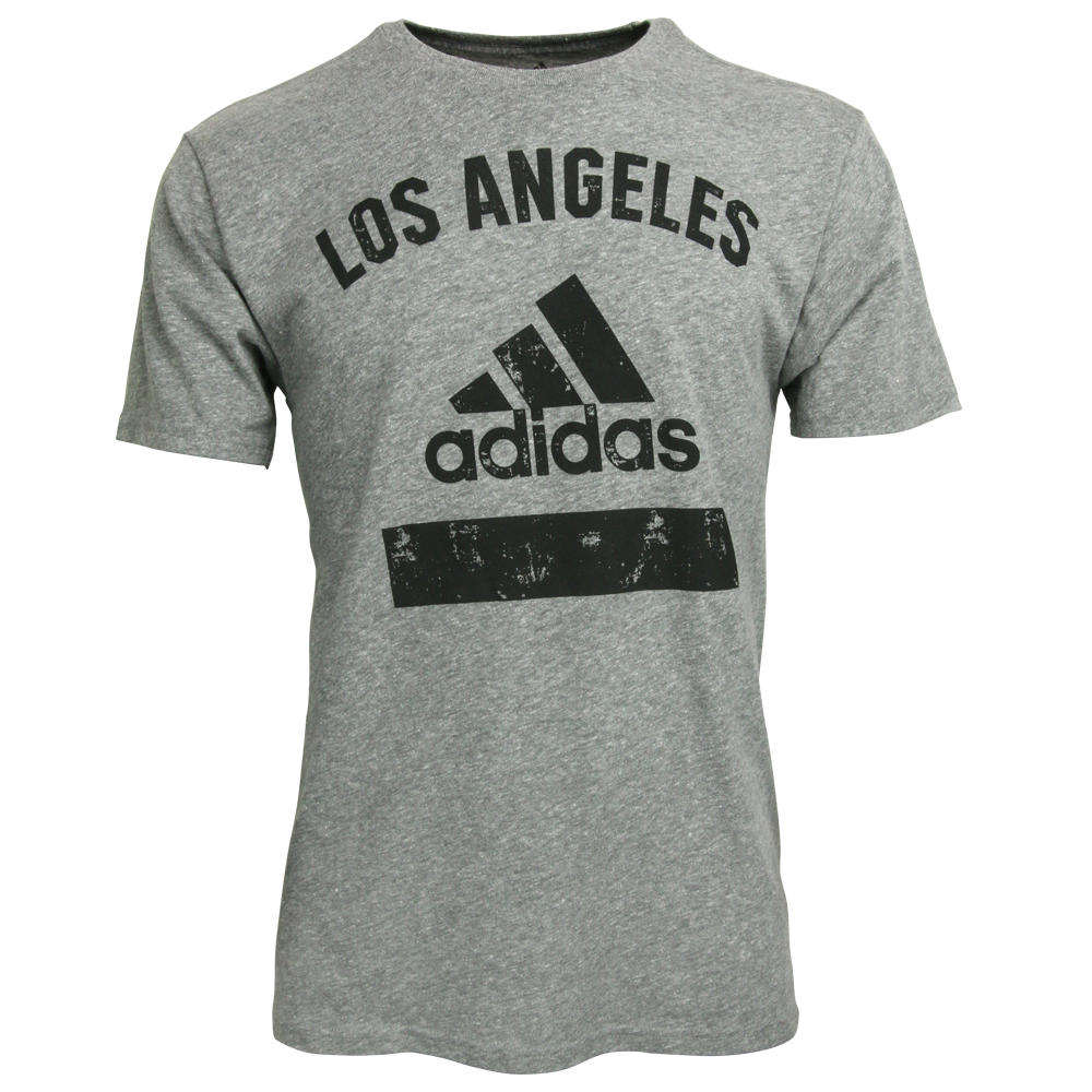 adidas Men's LAFC Tri Blend Tee Dark Heather Gray