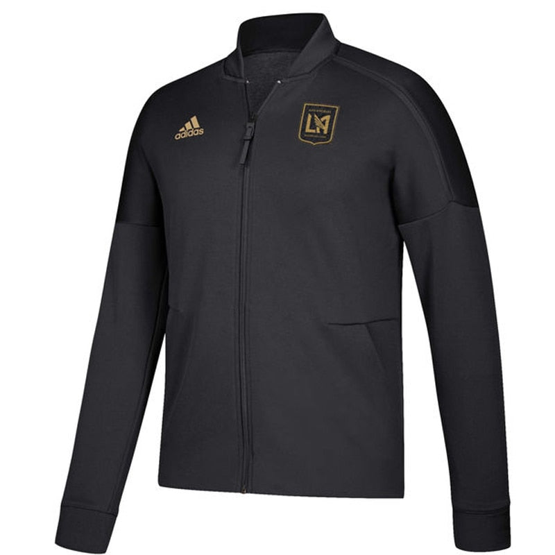 adidas Men's LAFC Anthem Full Zip ZNE Jacket Black