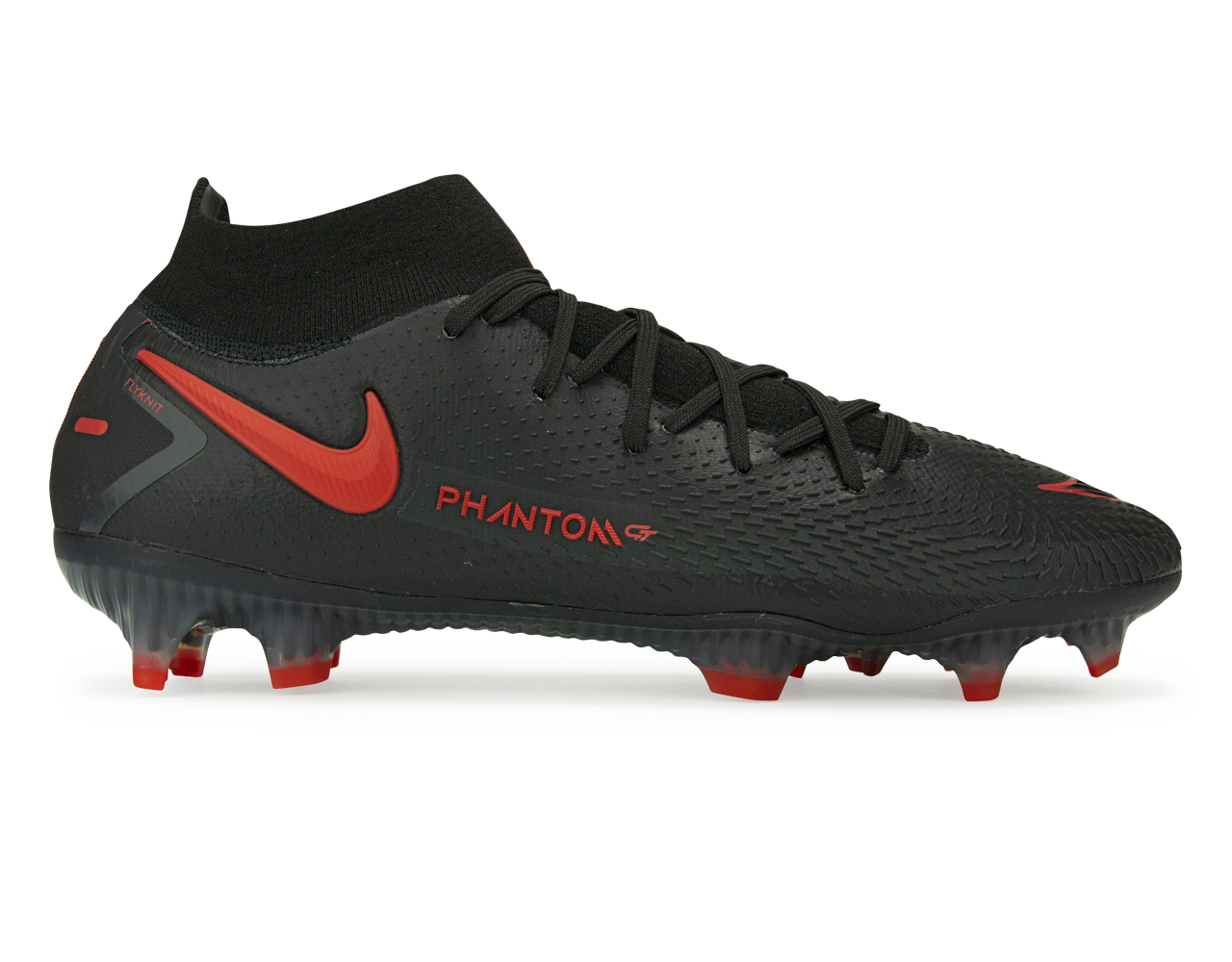 Nike Men's Phantom GT DF Elite FG Black/Dark Smoke Grey/Chile Red