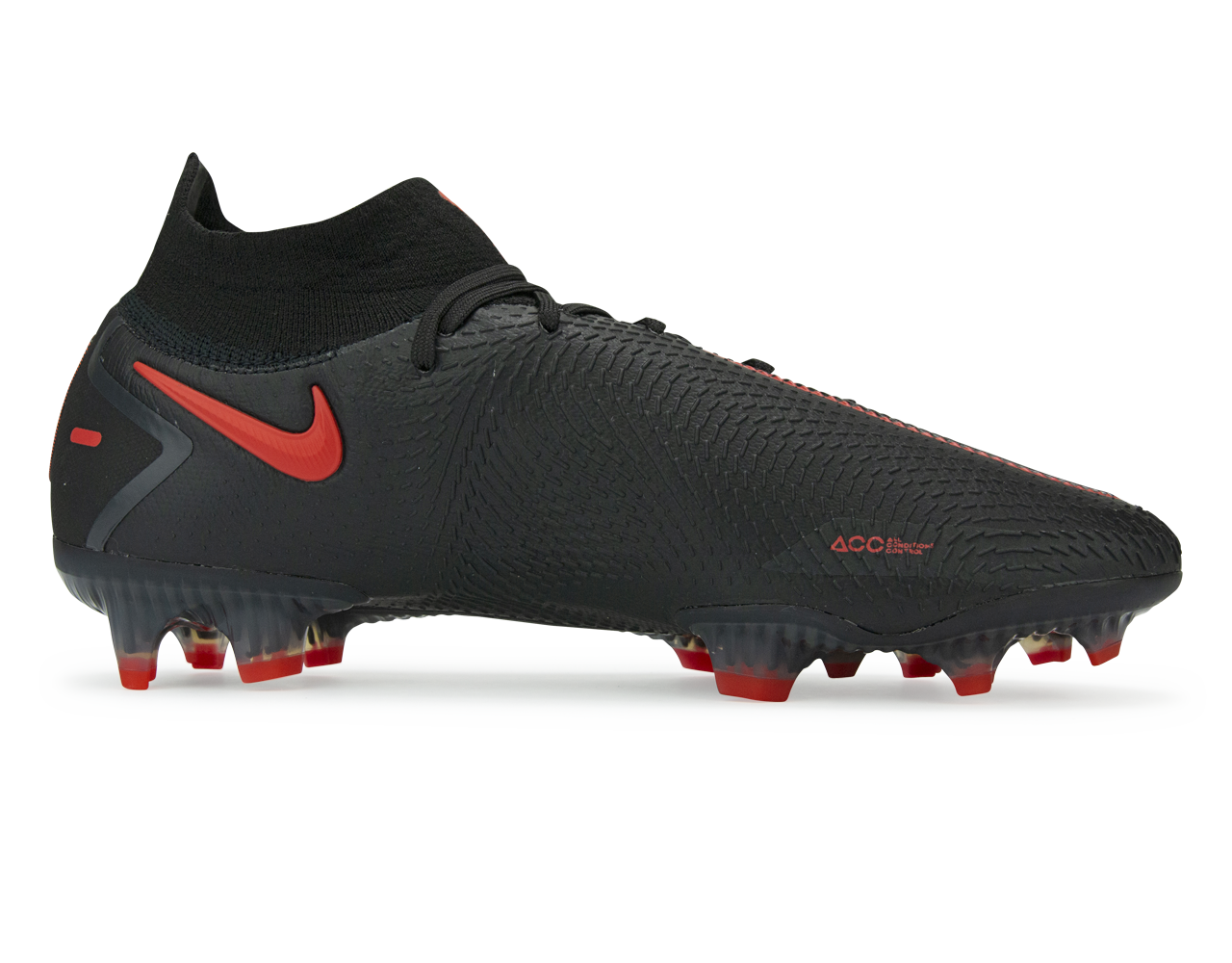 Nike Men's Phantom GT DF Elite FG Black/Dark Smoke Grey/Chile Red