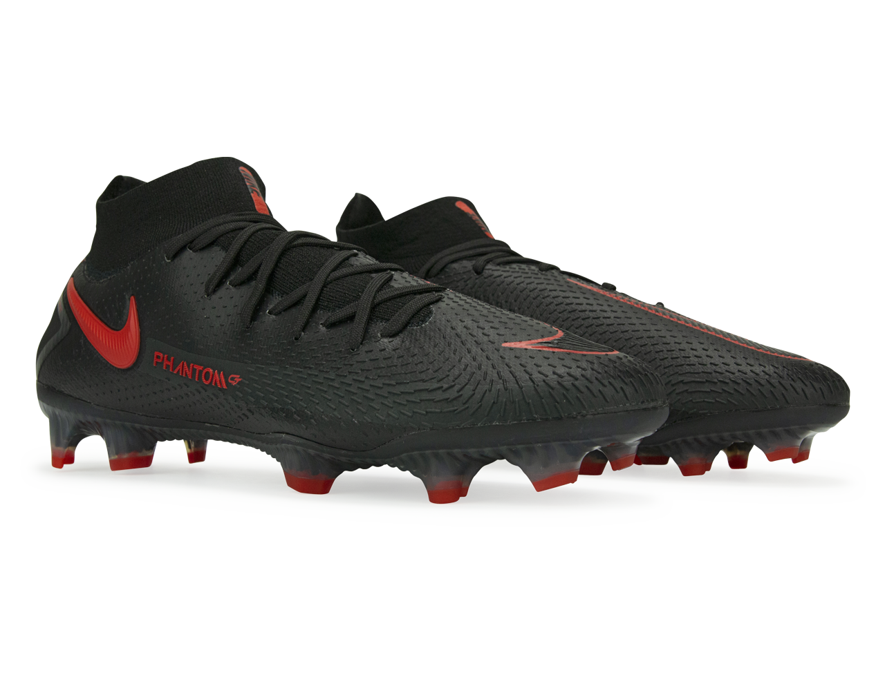 Nike Men's Phantom GT DF Elite FG Black/Dark Smoke Grey/Chile Red