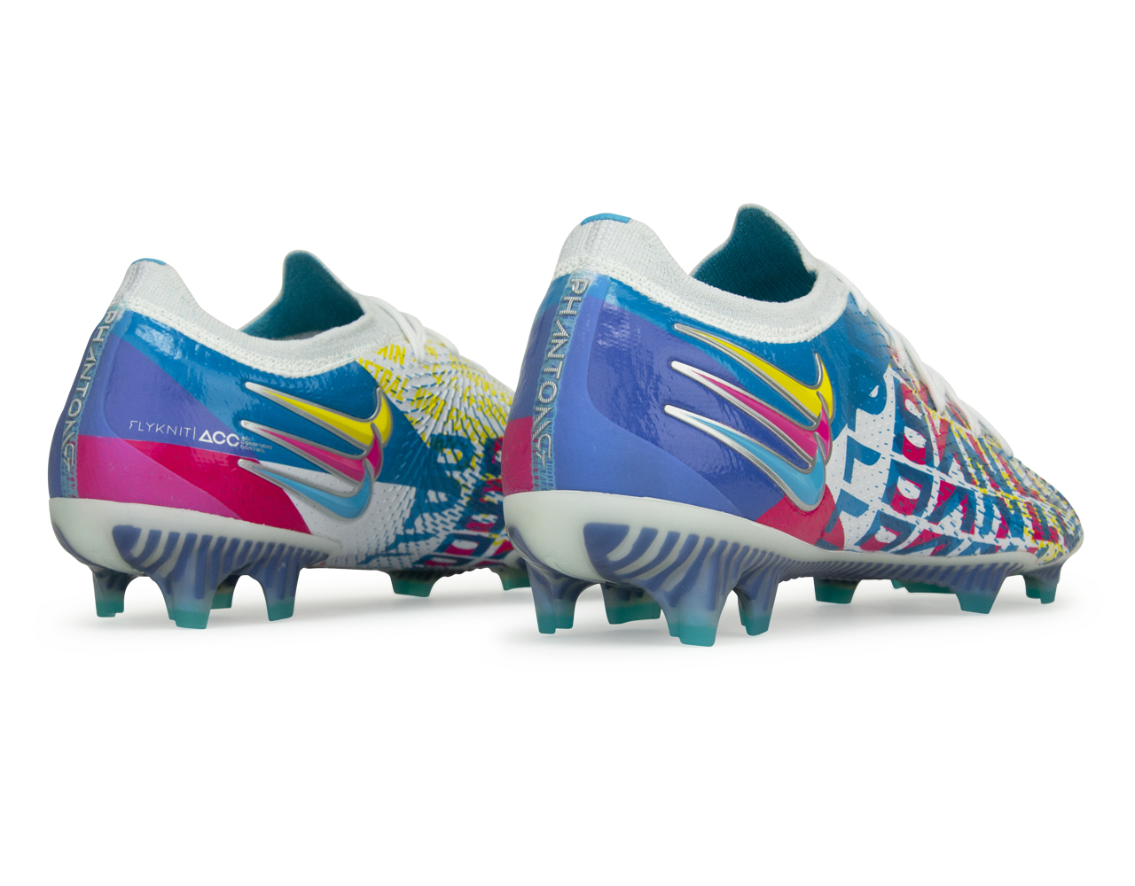Nike Men's Phantom GT Elite 3D FG White/Pink/Yellow/Blue