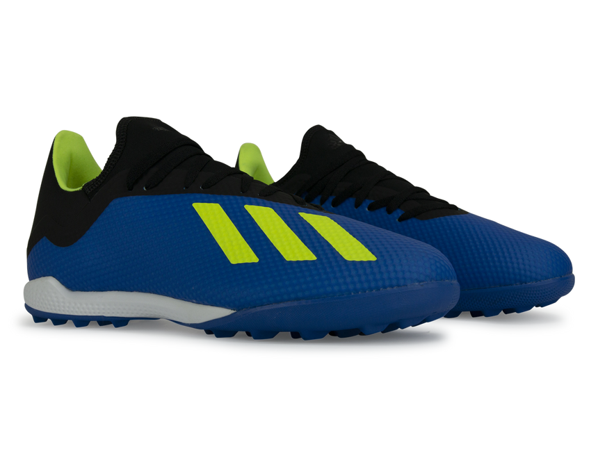 adidas Men's X Tango 18.3 Turf Soccer Shoes Footblue/Solar Yellow/Core Black
