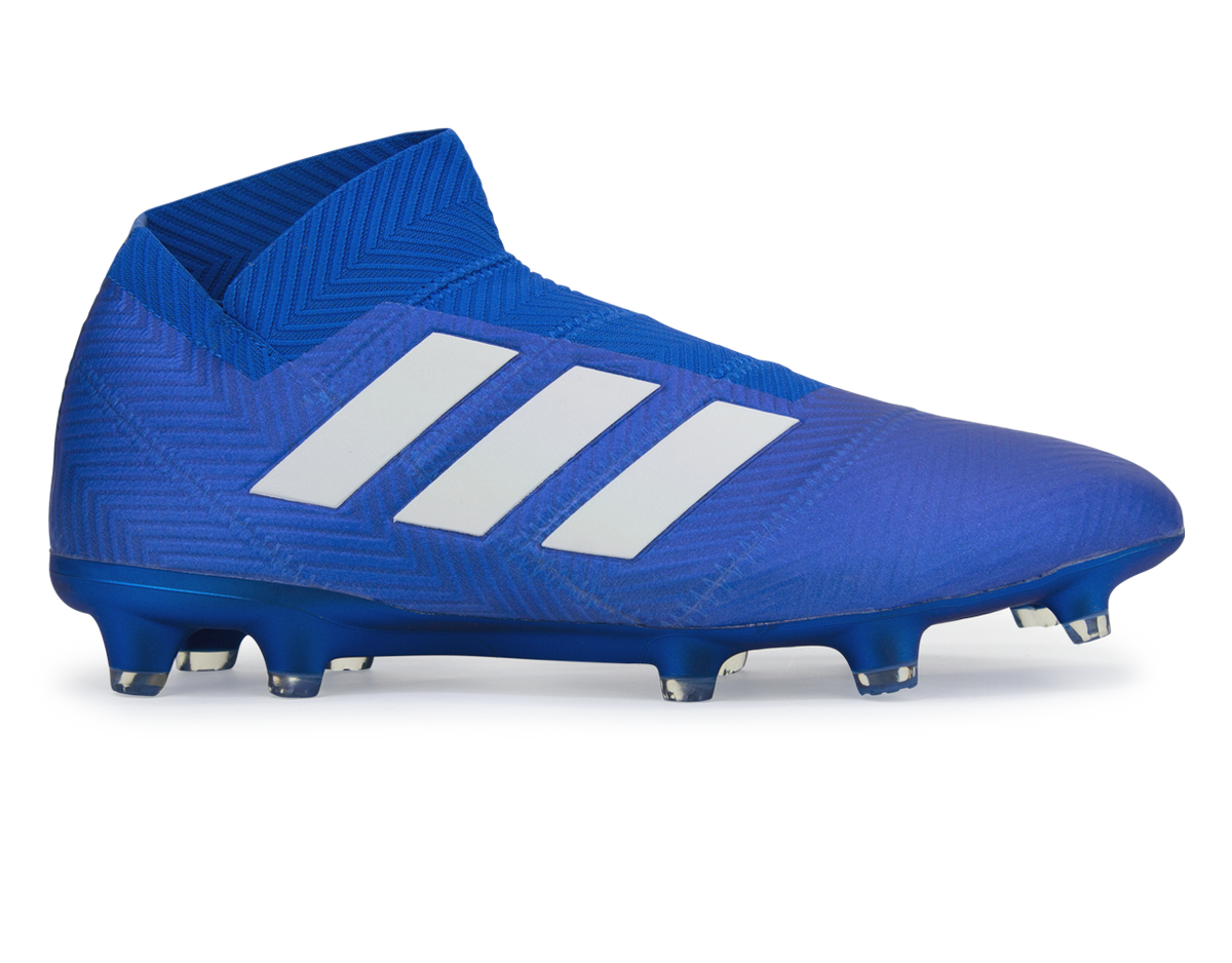 adidas Men's Nemeziz 18+ FG Blue/White – Azteca Soccer