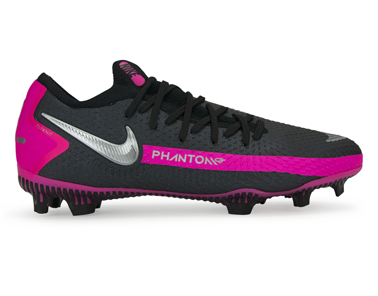 Nike Kids Phantom GT Pro FG Black/Metallic Silver