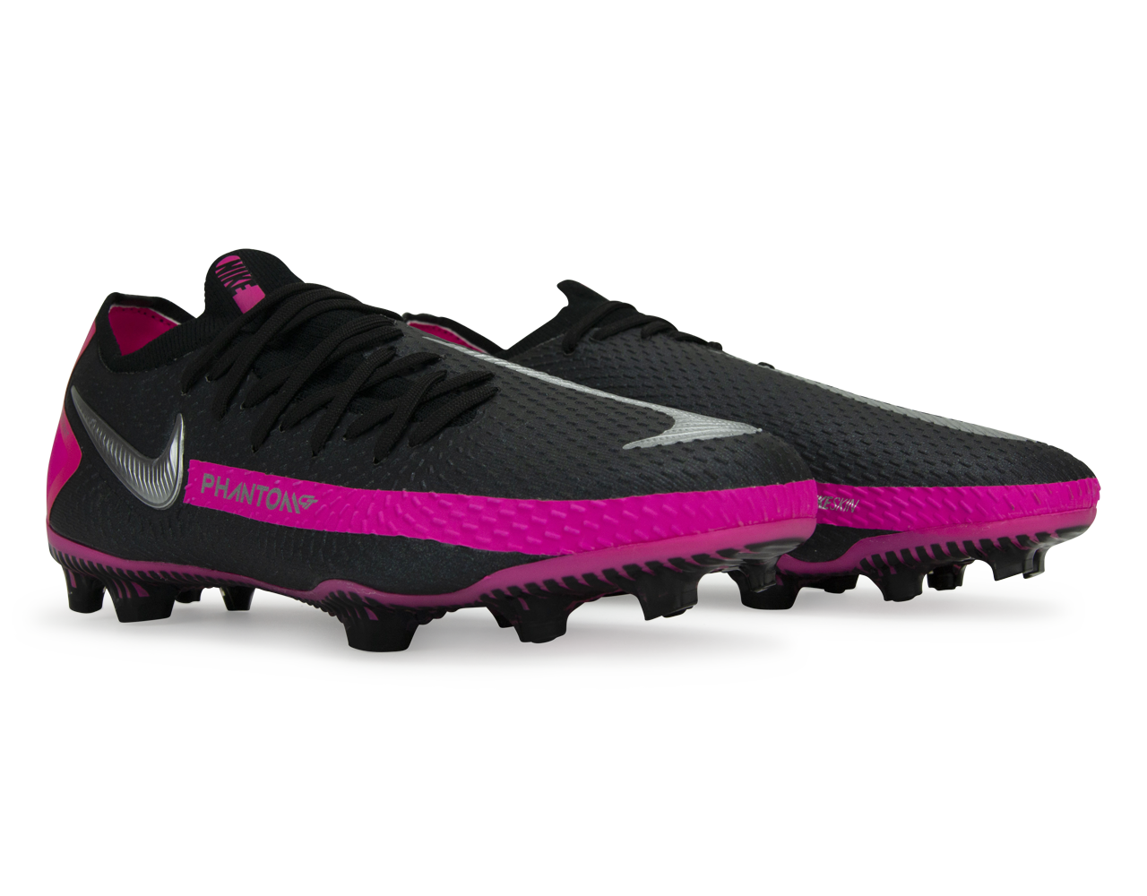 Nike Kids Phantom GT Pro FG Black/Metallic Silver