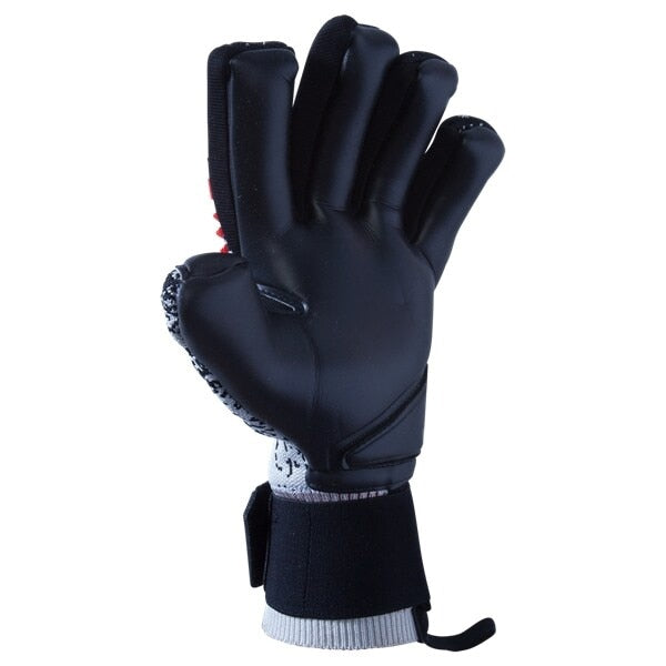 adidas Men's Predator Pro Fingersave Goalkeeper Gloves Silver Metallic/Black/Hi-Res Red