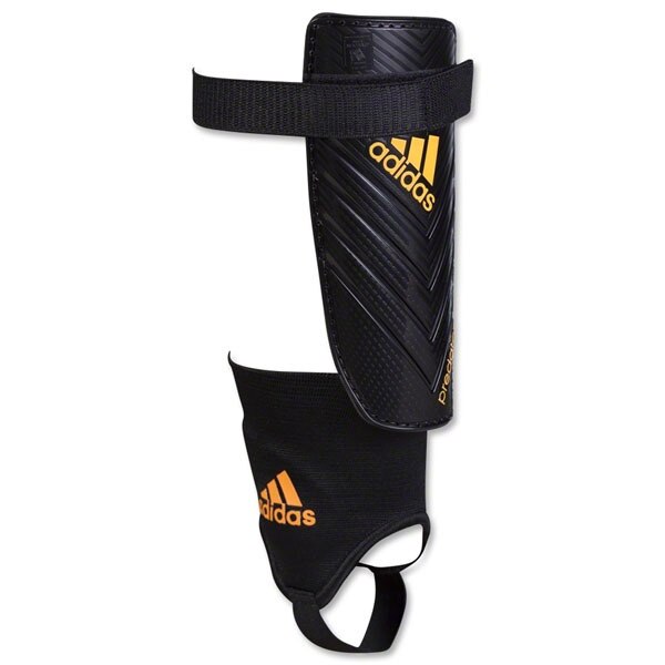 adidas Predator Club Shin Guards Black/Solar Gold
