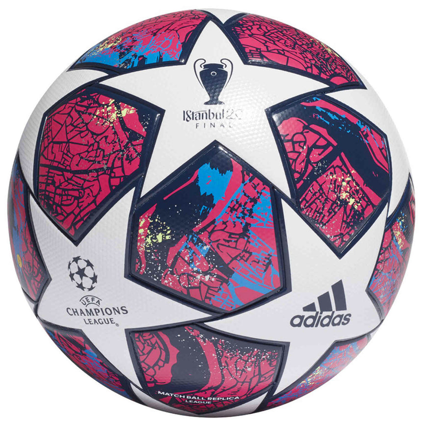 adidas UCL Finale Istanbul League Ball White/Pantone/Glow Blue/Dark Blue