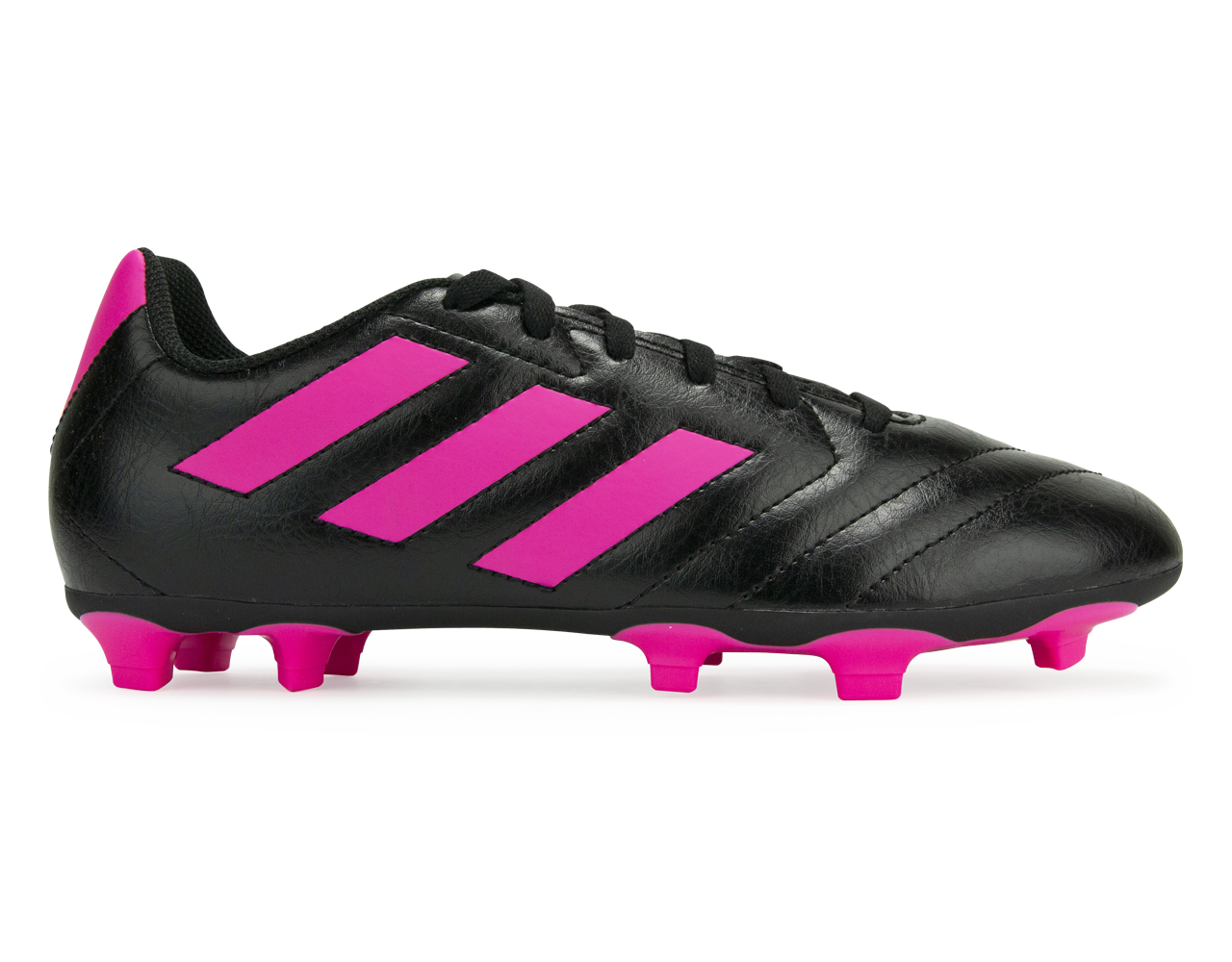 adidas Kids Goletto VII FG Core Black/Shock Pink Front