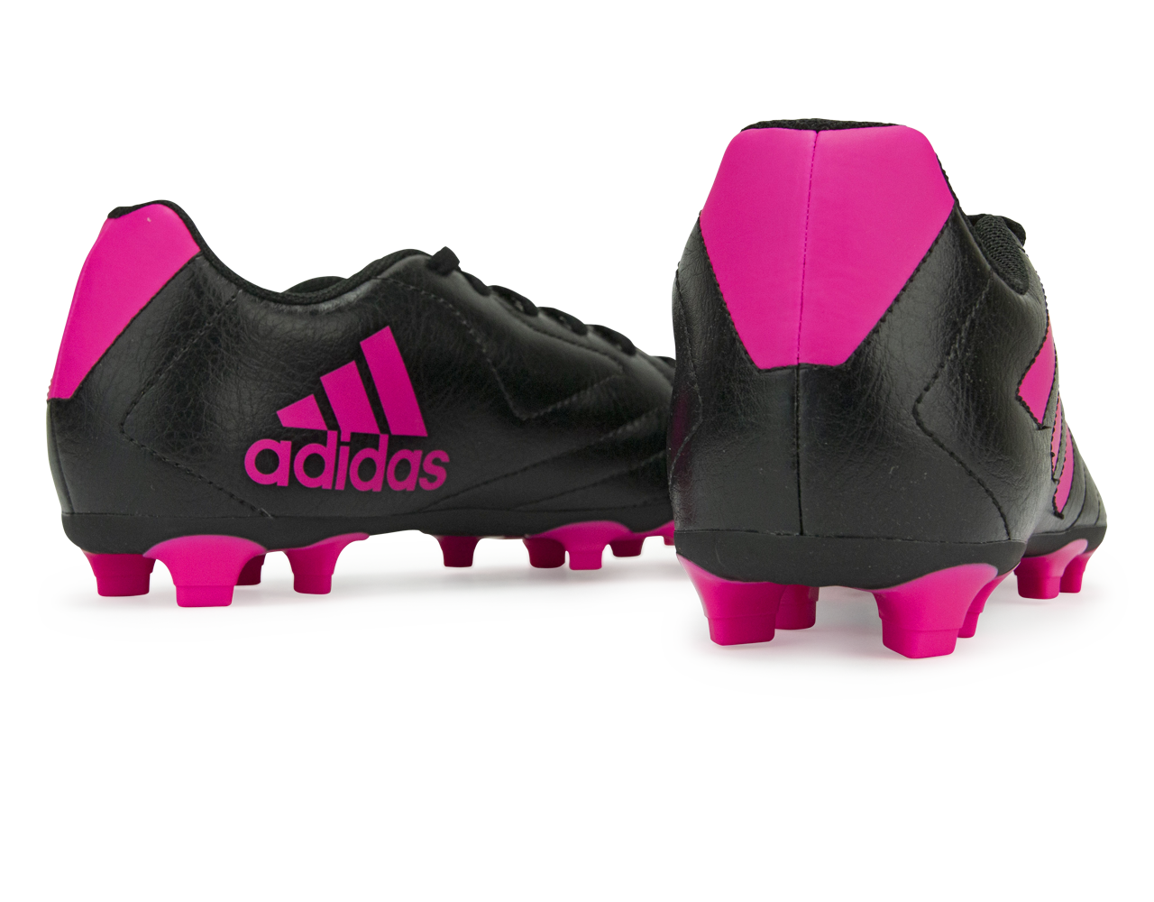 adidas Kids Goletto VII FG Core Black/Shock Pink Rear