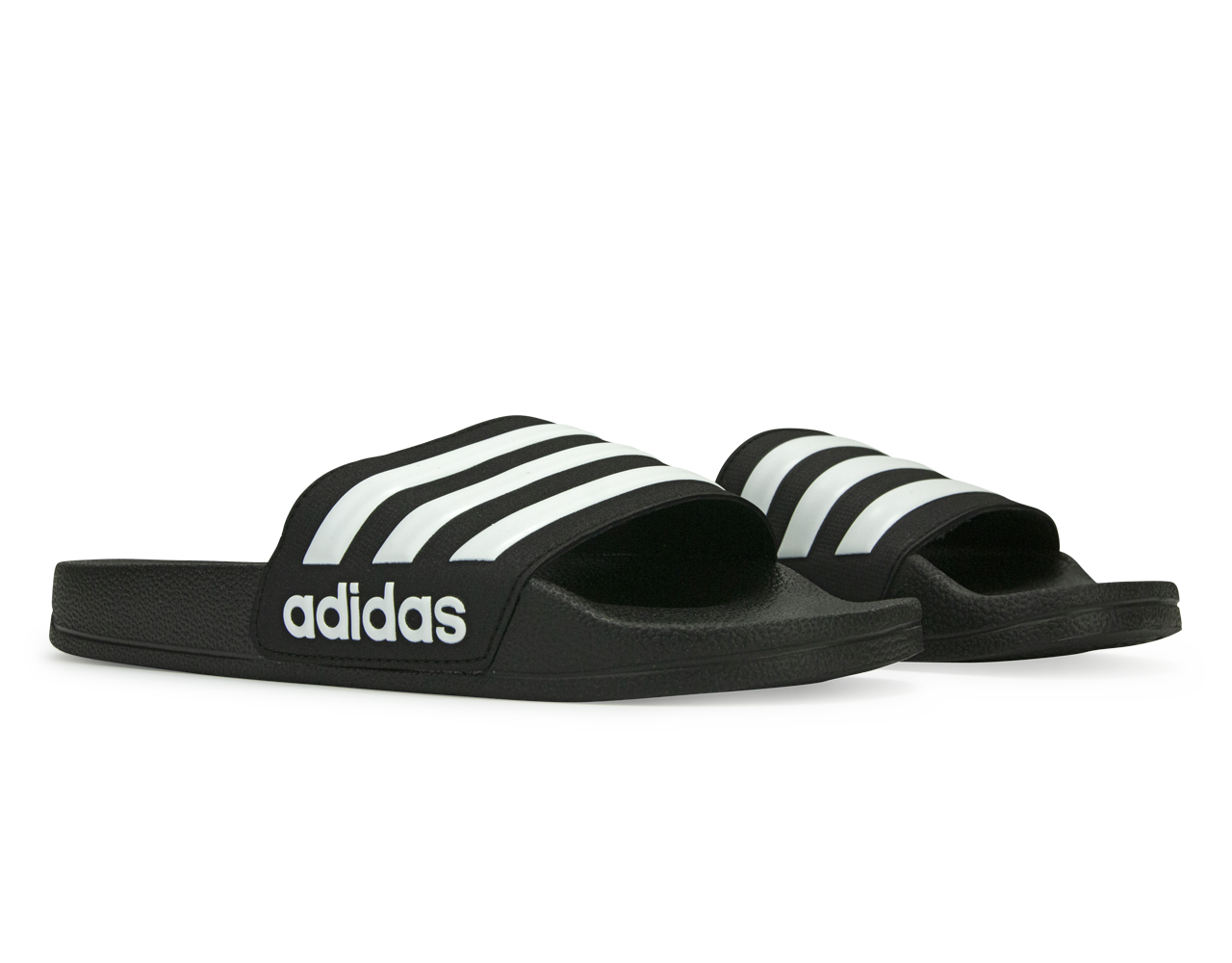 adidas Kids Adilette Shower Slides Black/White Together