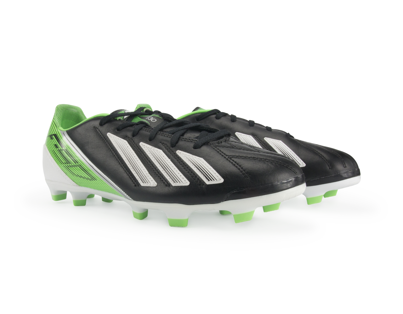 adidas Men's F30 TRX FG Leather Black/Running White/Green Zest