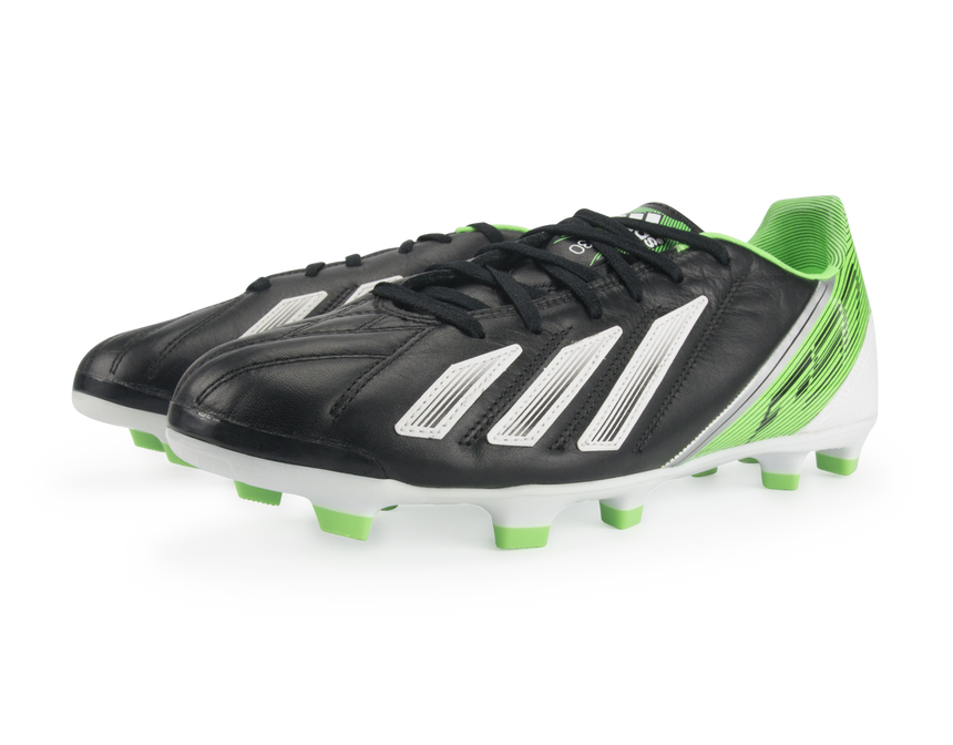 adidas Men's F30 TRX FG Leather Black/Running White/Green Zest