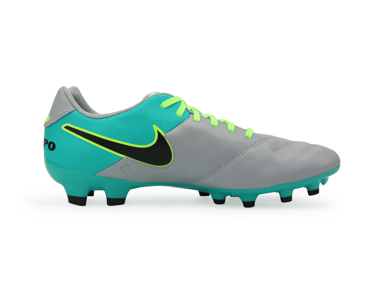Nike Men's Tiempo Genio II FG Wolf Grey/Black/Clear Jade
