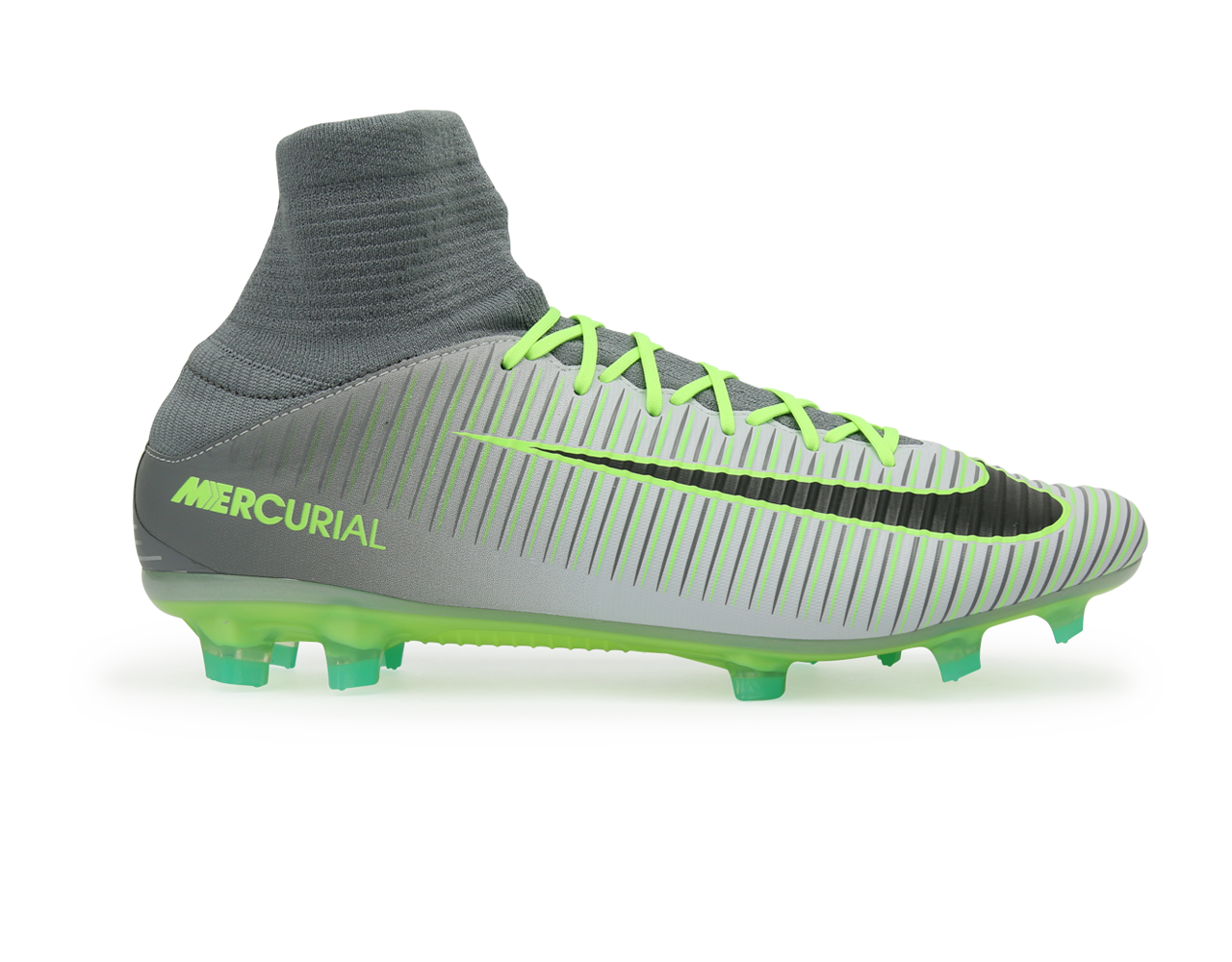 Nike Men's Mercurial Veloce III DF FG PurePlatinum/Black/Ghost Green