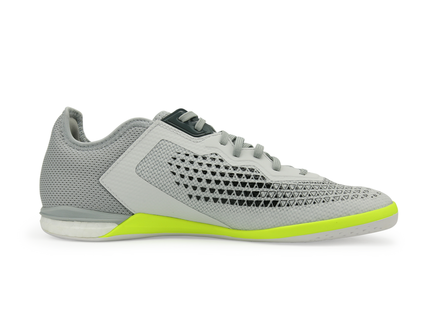 adidas Men's ACE 16.1 Court Indoor Soccer Shoes Crystal White/Onix/Solar/Yellow