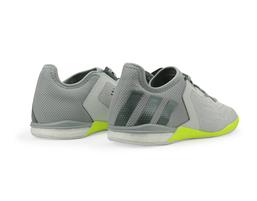 adidas Men's ACE 16.1 Court Indoor Soccer Shoes Crystal White/Onix/Solar/Yellow