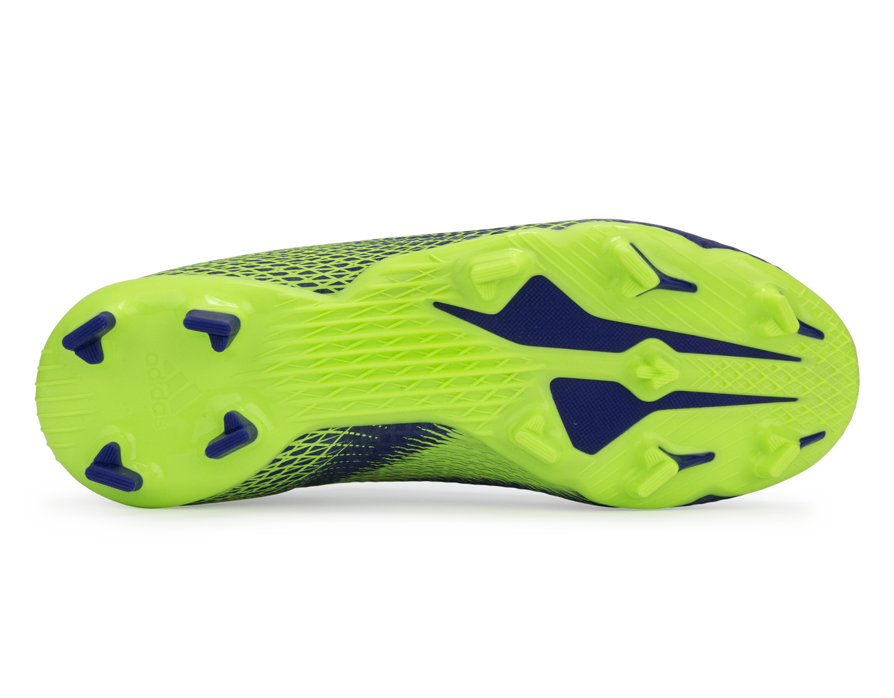 adidas Kids X Ghosted.3 Laceless FG Energy Ink/Signal Green Soleplate